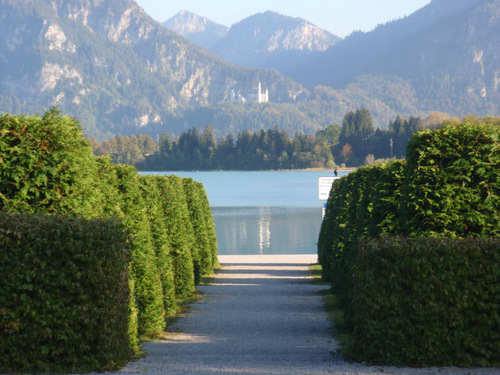 Views of Forggensee and Neuschwanstein Castle.